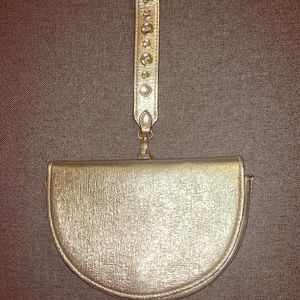 Wristlet Shiny Gold Purse